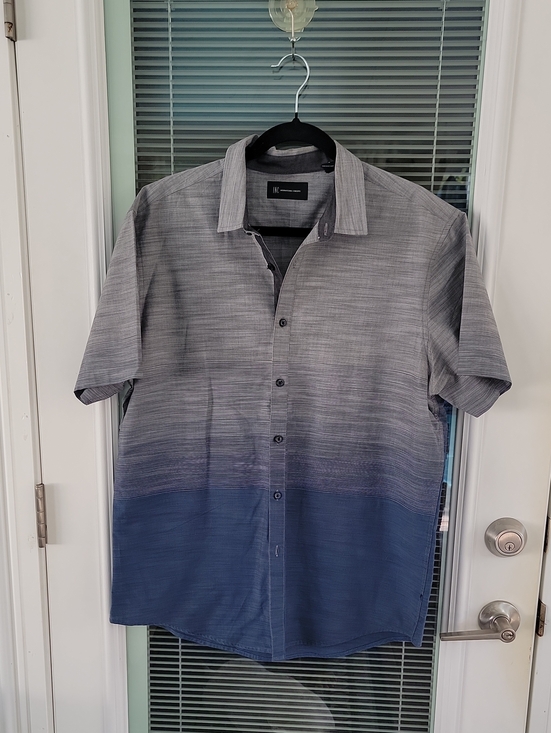 INC International Concepts Other - INC International Concepts Short-Sleeve Ombre Button-Down Shirt Sz L
